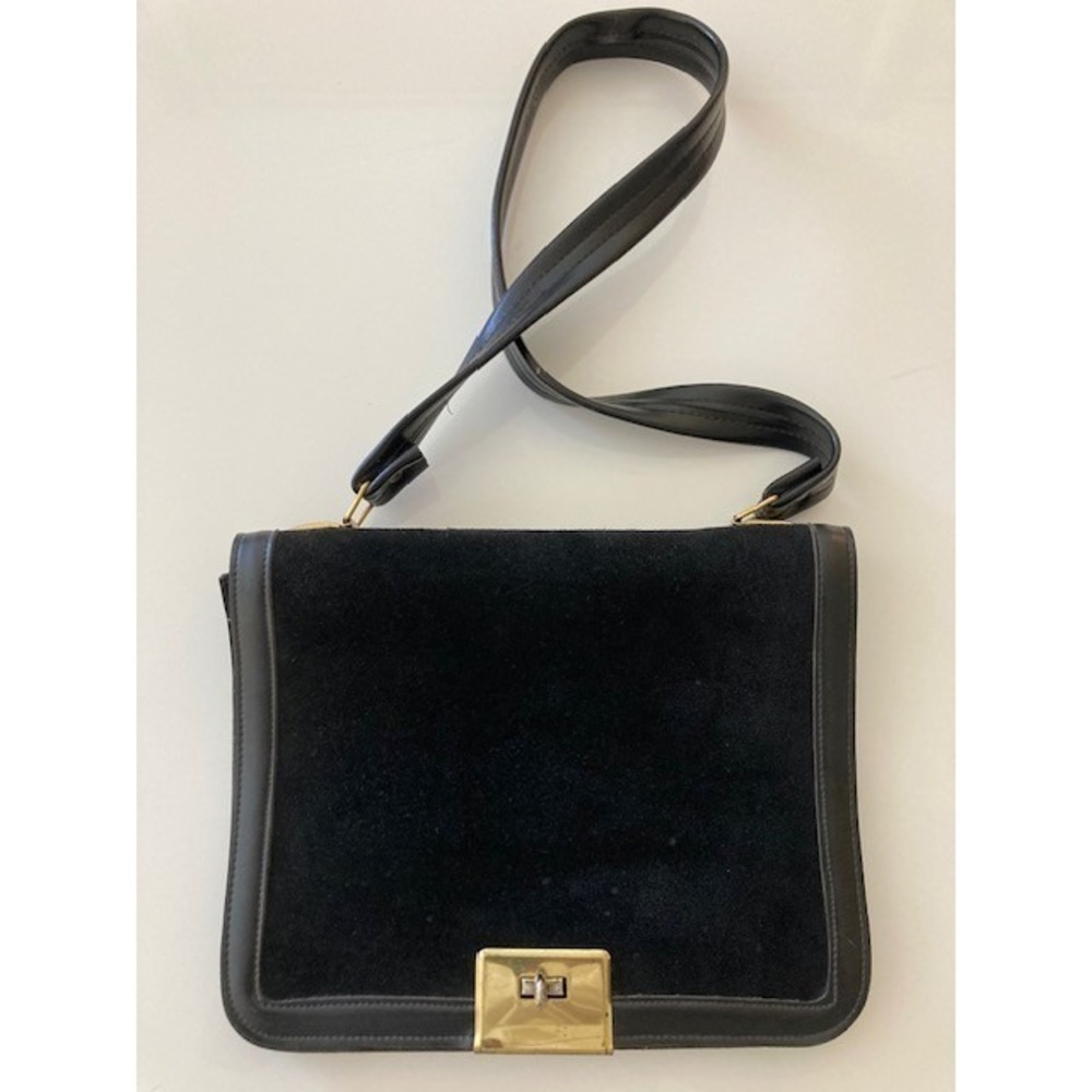 Black Suede Handbag